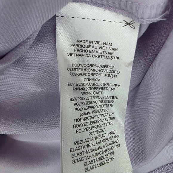 Lauren Ralph Lauren Dress Womens 8P Purple Flutter Sleeve Fit & Flare Belted - Picture 5 of 9